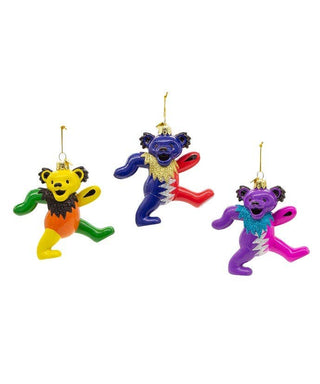 Grateful Dead Glass Bear Ornament