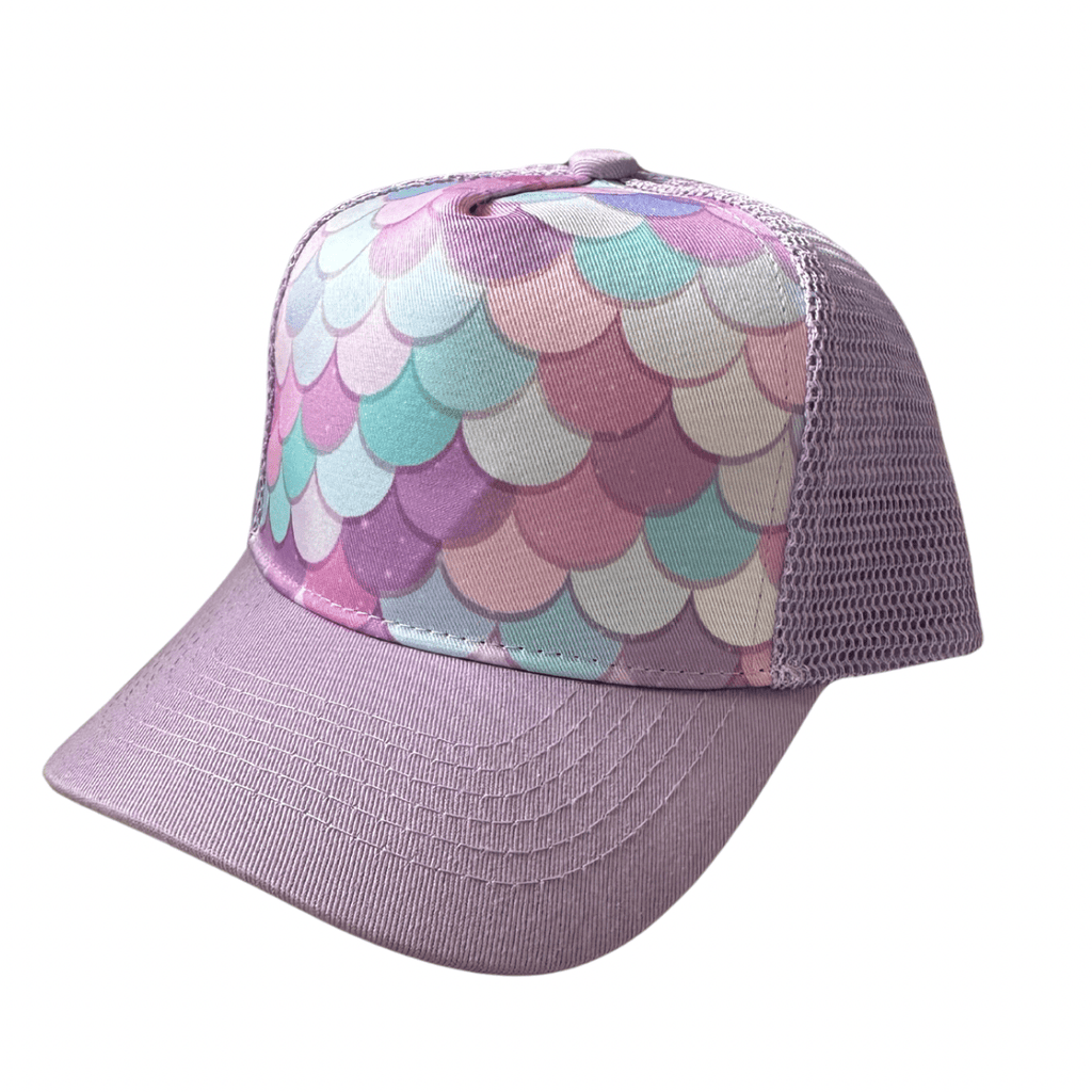 Women\'s Embroidery Adjustable Washed Distressed Casual Trucker Hat Mermaid Trucker Hat - Mermaid – Feather 4 Arrow main image 4