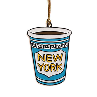 New York Coffee Cup Holiday Ornament