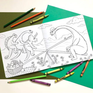 The Dinosaurs Coloring Book
