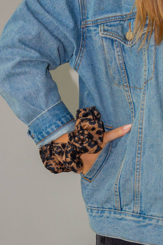 Cheetah Jumbo Scrunchie