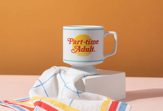 Retro Part-time Adult Ceramic Mug