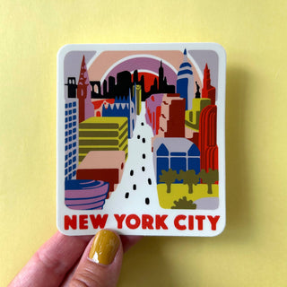 New York City Skyline and Fifth Avenue Sticker