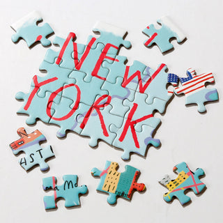 250 Piece New York Map Jigsaw Puzzle and Poster | Little Hippie