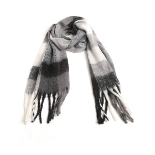 Plaid Oblong Scarf Shawl