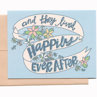 Happily Ever After Wedding Greeting Card