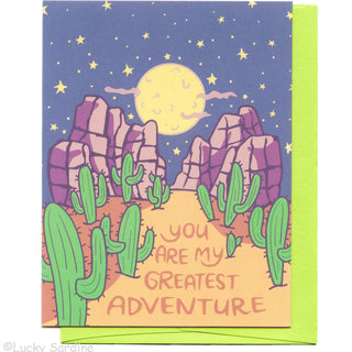 Greatest Adventure Desert Love Greeting Card