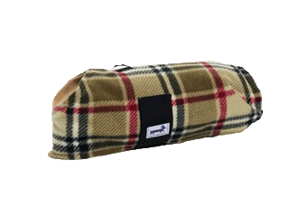 London Camel Plaid Fleece Dog Coat / Snug Pups | Little Hippie