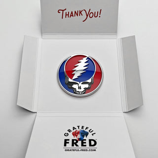Steal Your Face Red & Blue Vehicle Badge