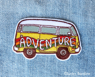 Rainbow Hippie Van Adventure Embroidered Patch