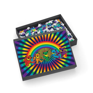 Grateful Dead Rainbow Dancing Bears Puzzle