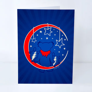 Grateful Dead Grateful Moon Greeting Card