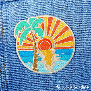 Ocean Sunset Embroidered Patch