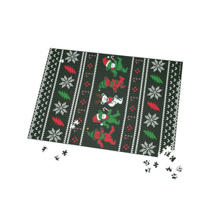 Grateful Dead Ugly Sweater Jingle Bears Christmas Puzzle