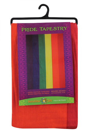 Pride Flag Cotton Tapestry