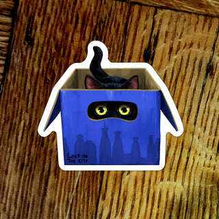 Bodega Cat in Box Vinyl Sticker