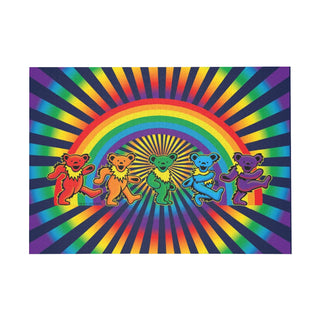 Grateful Dead Rainbow Dancing Bears Puzzle