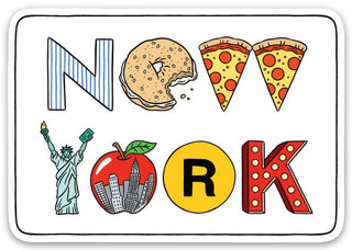 New York Icons Die Cut Sticker