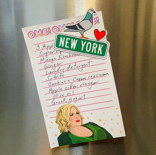 New York Pigeon Die Cut Magnet