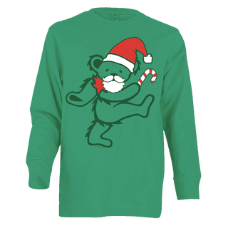 Grateful Dead Santa Bear Youth Long Sleeve T | Little Hippie