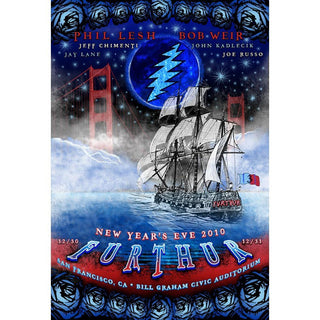 Furthur Blue Moon New Year's 2010 Artist Edition Show Poster | Little Hippie