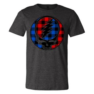 Buffalo Plaid Stealie Unisex T | Little Hippie