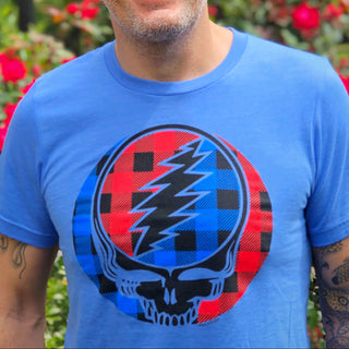 Grateful Dead Buffalo Plaid Steal Your Face Unisex T