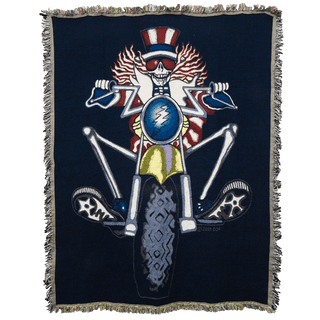 Grateful Dead Psycle Sam Woven Cotton Blanket | Little Hippie