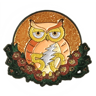 Grateful Dead Gold Owl Pins | Little Hippie