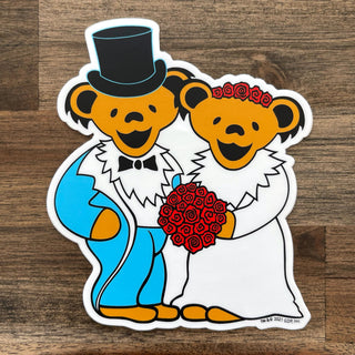 Grateful Dead Wedding Bears Sticker