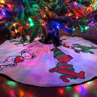 Grateful Dead Jingle Bears Christmas Tree Skirt | Little Hippie