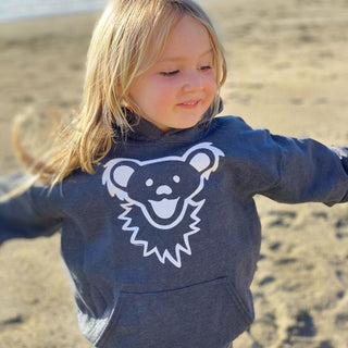 Grateful Dead Dancing Bear Face Youth Hoodie | Little Hippie