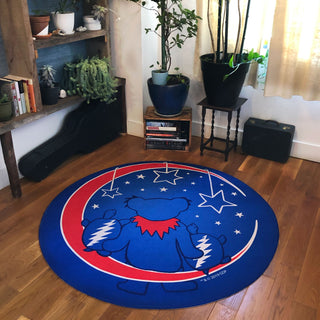 Grateful Moon Round Area Rug | Little Hippie