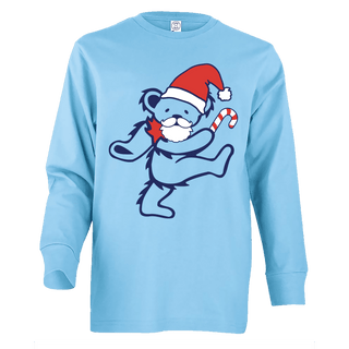 Grateful Dead Santa Bear Youth Long Sleeve T