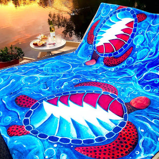 Grateful Dead Swimming Terrapins Coral Fleece Blanket | Little Hippie