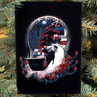 Winter Sleigh Stealie Grateful Dead Greeting Card | Little Hippie