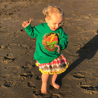 Grateful Dead Scarlet Fire Stealie Toddler Hoodie | Little Hippie