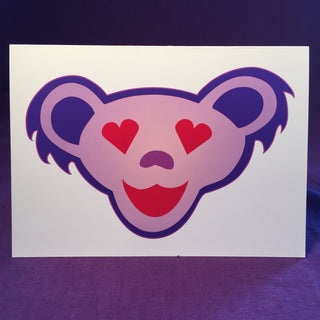 Grateful Dead Love Bear Greeting Card | Little Hippie