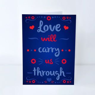 "Drift While You're Sleeping" Greeting Card with Love Lyrics | Little Hippie
