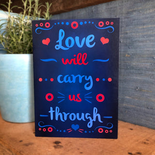 "Drift While You're Sleeping" Greeting Card with Love Lyrics | Little Hippie