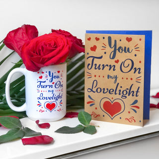 You Turn on My Lovelight Greeting Card | Little Hippie