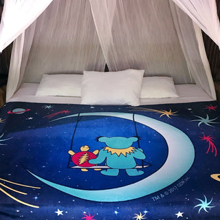 Grateful Dead Blue Moon Swing Coral Fleece Blanket | Little Hippie