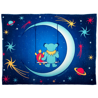 Grateful Dead Blue Moon Swing Coral Fleece Blanket | Little Hippie