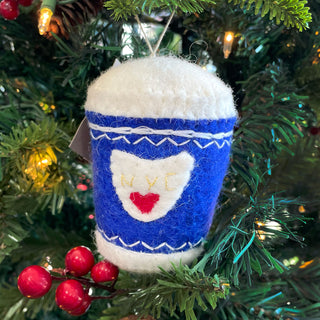 Felt NYC Coffee Cup Ornament