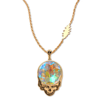 Grateful Dead Steal Your Prism Necklace Gold