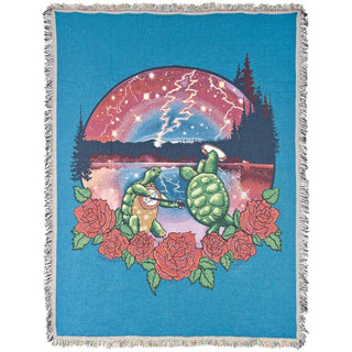 Grateful Dead Terrapin Lake Woven Cotton Blanket | Little Hippie