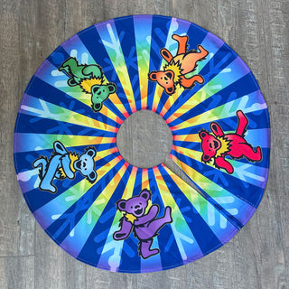 Grateful Dead Rainbow Dancing Bears Tree Skirt