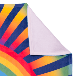 Grateful Dead Rainbow Bears Coral Fleece Blanket | Little Hippie