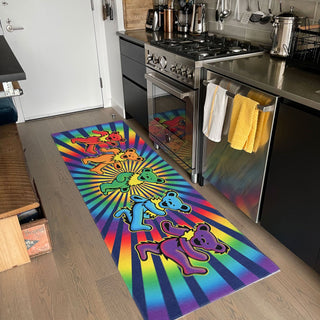 Grateful Dead Rainbow Bears Area Rug