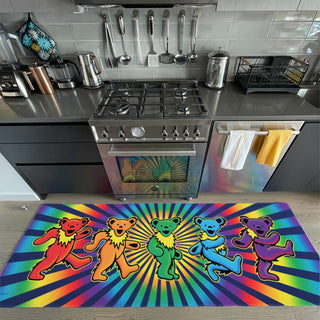 Grateful Dead Rainbow Bears Area Rug